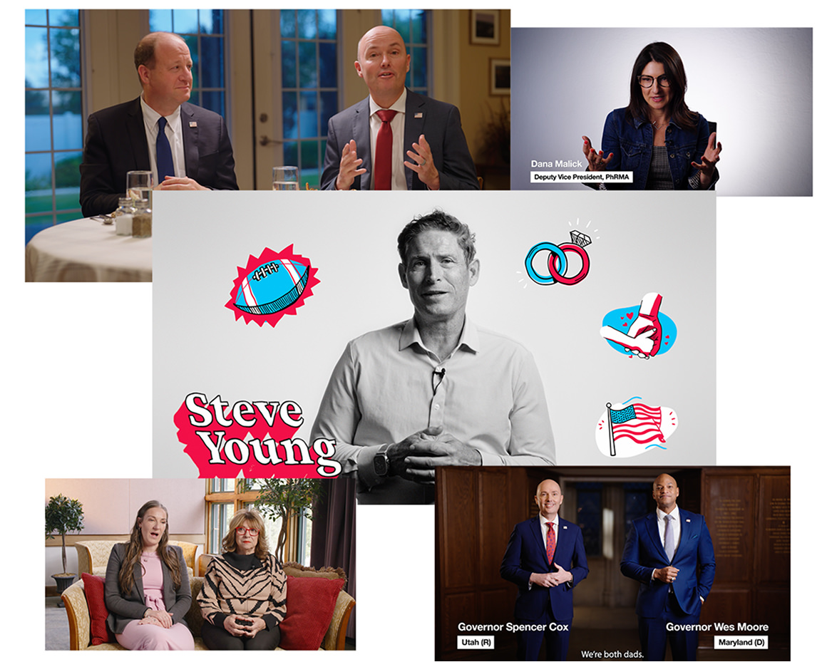 an illustration of different videos on disagree better