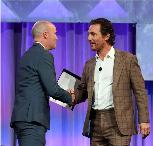 governor cox and matthew mcconaughey