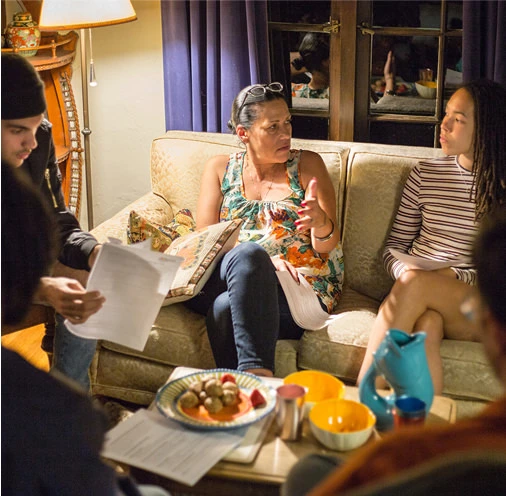 picture of people discussing