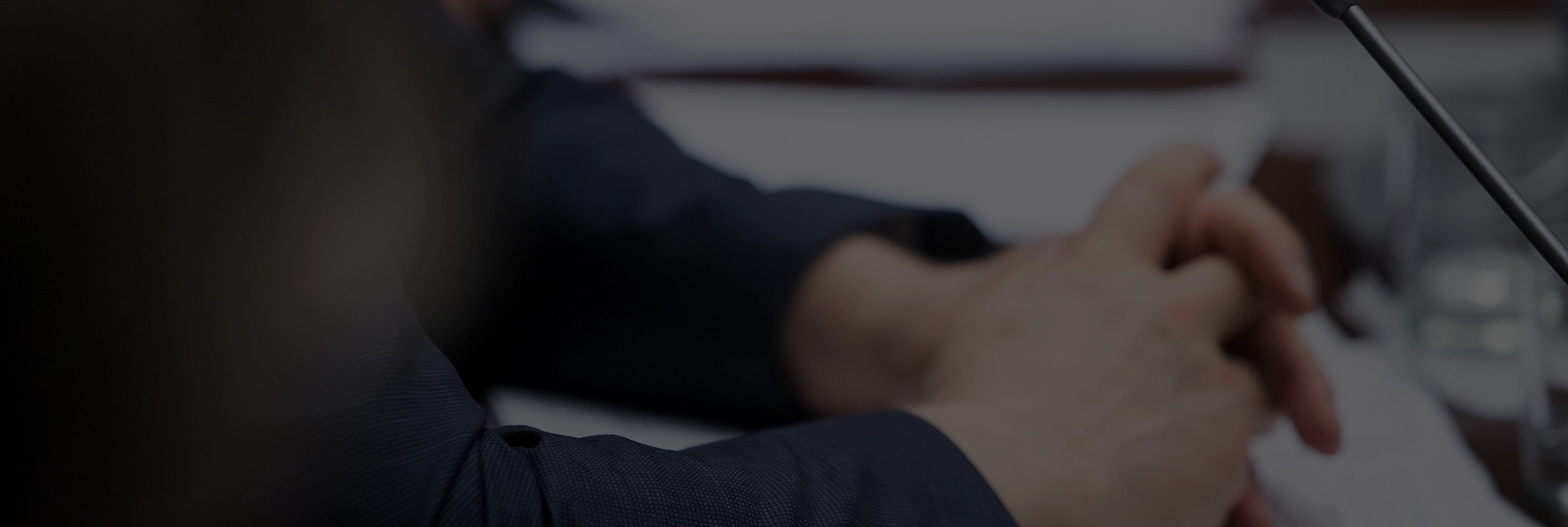 picture of people's hand gestures when arguing side by side, divided by red and blue color